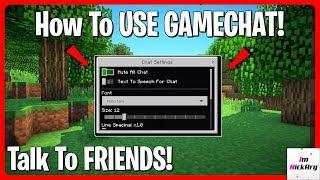 How to SET UP GAME CHAT in Minecraft Bedrock Edition! (Talk)