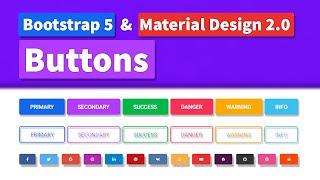 Bootstrap Buttons - Tutorial on the latest Bootstrap 5