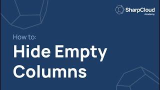 How to Hide Empty Columns