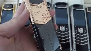 Vertu Signature S chính hãng độ vỏ vàng khối 18k giá 140 triệu. LH 0965096886