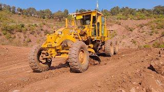 Caterpillar Grader Road leveling Work|| Caterpillar Grader road leveling krty hwy ||Loader|| Dozer