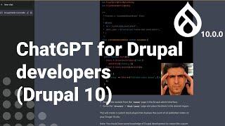 ChatGPT for drupal developers (Drupal 10)