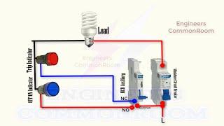 Trip Indicator lamp For MCB | Engineers CommonRoom ।Electrical Circuit Diagram