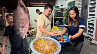 IKAN KALOI ASAM PEDAS DALAM BULUH & KAMBING BAKAR  // Meriahnya Dapat Makan Beramai-Ramai…//