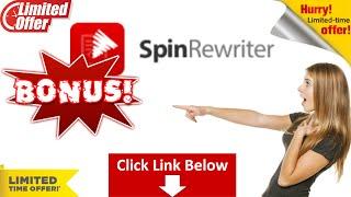 Spin Rewriter 12 Walkthrough Demo - Review - Best Bonus - Coupon Code