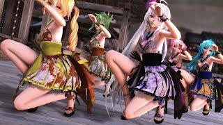 【MMD】疑心暗鬼 5人 / TDA Short Kimono Girls 2160p 4K