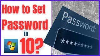 How to set password to your system in windows 10 | Apne Computer mein password set kare in Hindi |