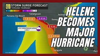 Hurricane Helene Now a Major Hurricane With Category 3 Status