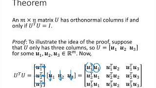 Linear Algebra - Lecture 39 - Orthonormal Sets