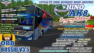 UPDATE OBB SOUND HINO AK8 BUSSID V3.5 | NEW BANGUNAN DI SITINJAU LAUIK | BUS SIMULATOR INDONESIA