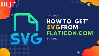 How to "get" SVG from flaticon.com