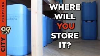 How to store water for emergencies (containers and places to put them)