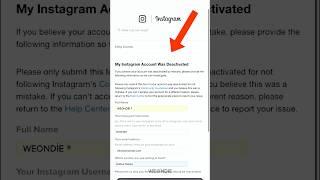 HOW I RECOVERED MY DISABLED INSTAGRAM ACCOUNT - INSTAGRAM DISABLED FORM