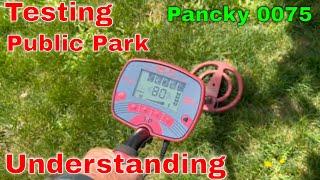 Pancky Metal Detector - Public Park - Understanding The Functions