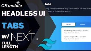 How to create Tabs with headless UI (with Nextjs )