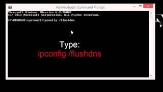 How to Flush DNS in windows 8.1