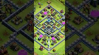 Archer Queen's Epic Arrow: Bottom to Top Precision!  #ClashOfClans #Shorts