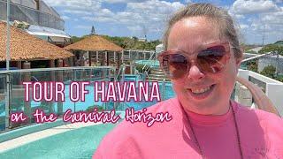 Full Tour of the Havana Area on the Carnival Horizon (Bar, Pool, Interior Cabin & the Cabana Cabin)