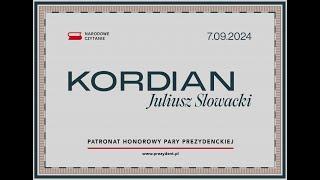 Para Prezydencka zaprasza do wspólnej lektury „Kordiana” Juliusza Słowackiego [tłumaczenie PJM]