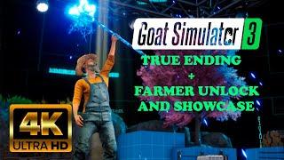 GOAT SIMULATOR 3 - True Ending + Farmer Showcase | 4K 60fps