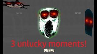 3 unlucky moments in roblox doors! (ft crappy laptop)