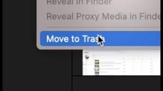 How to delete a project in FCPX