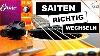 Westerngitarre Saiten Wechseln I Nie wieder eine verstimmte Gitarre!!!