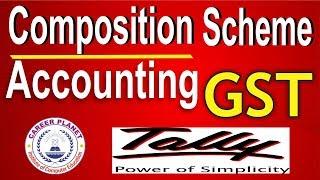 GST Accounting for Composition Scheme Dealer in Tally ERP 9 |Tally Composition Scheme Entries