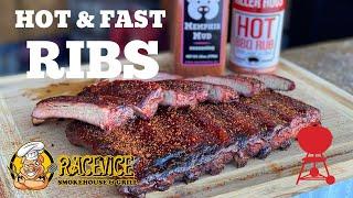 HOT & FAST Spare Ribs on the Weber Kettle!!  Pork Mafia | Killer Hogs