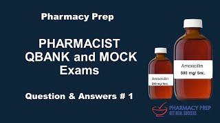 Pharmacist QBank and MOCK Exams Question and Answer #1[PEBC, NAPLEX, FPGEE, PTCB, PTCE, GPAT, NCLEX]