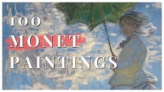 Top 100 Monet Paintings + Classical Music