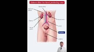  Kidneys filter the blood, producing urine,#english #learnenglish #cute #shorts