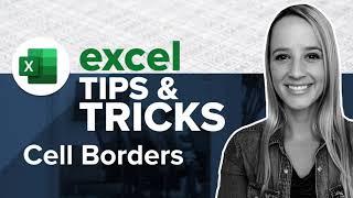 Quickly Add a Cell Border by Using Keyboard Hotkeys in Excel (Mac and PC tutorial!)