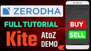 Complete Zerodha Kite tutorial for Beginners | Zerodha App कैसे Use करें | Complete Tutorial