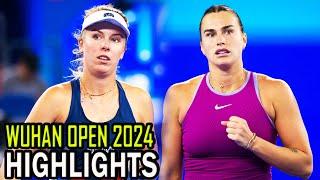 Aryna Sabalenka vs Magdalena Frech QF Highlights | Wuhan 2024