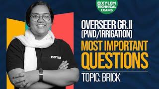 Most repeated Questions | BRICK | Overseer exams | Free class| Civil | Xylem Technical Exams