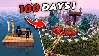 survive 100 days only raft in my friends #100days #minecraft