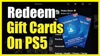 How to Redeem a Gift Card on PS5 Console (Easy Tutorial)