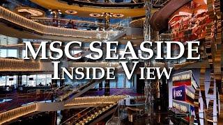 MSC Seaside - Amazing views inside the cruise! 2022 [4K] PART 1