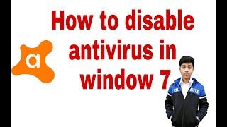 How to disable antivirus in windows 7 /Technical Aghaz