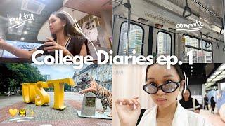 college diaries ep.1 || enrolling in UST, apartment hunting, commute lessons, going around mnl