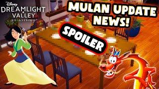 Mulan Update News in Disney Dreamlight Valley. We're Getting Mushu As Well?