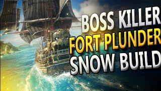 ULTIMATE BOSS KILLER + FORT PLUNDER SNOW BUILD - Skull and Bones