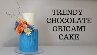 NEW CAKE TREND! | Chocolate ORIGAMI CAKE | Cake Decorating Tutorial