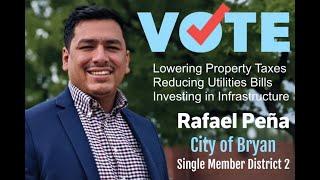 Rafael Peña Asking For Your Vote and Help Block Walking