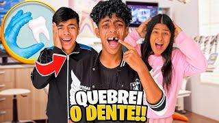 GABRIEL QUEBROU O DENTE E TIVEMOS QUE LEVAR ELE NO DENTISTA!