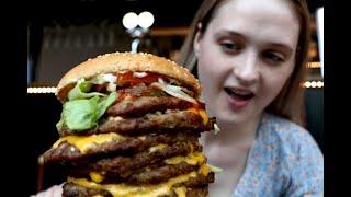 Massive BK Whopper Challenge | GIRLS VS FOOD