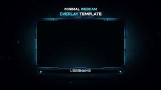 Minimal Webcam Overlay Template || Animated Webcam Overlay