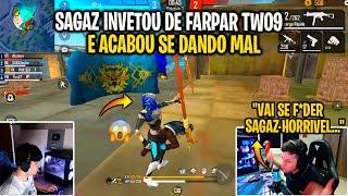 SAGAZ FOI INVENTAR DE FARPAR O TWO9 E SE DEU MAL - TWO9 NÃO PERDOOU E DEU O TROCO SURREAL- 4V4 YGORX