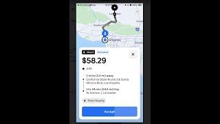 Long Trips are Dead. Uber offer works out to pennies. Drivers don't do it. Reject crap offers.